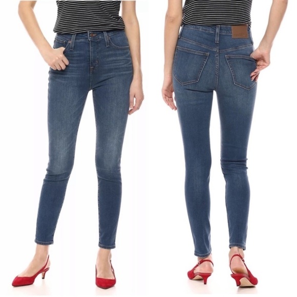 J. Crew High Rise Skinny Blue Jeans - 32 - Picture 2 of 13